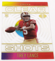 2021 Panini Illusions Clear Shots #CS-18 Trey Lance Acetate San Francisco 49ers